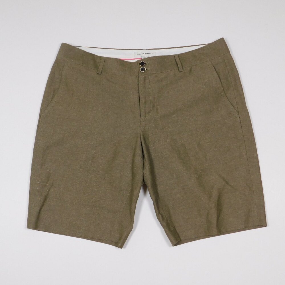 Banana Republic Linen Shorts Women's 12 (71325)